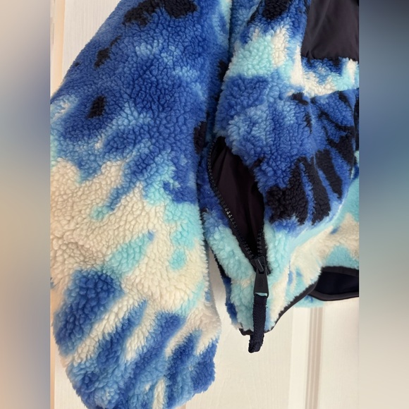 NWT! Free People Rocky Ridge Fleece Pullover in Ocean Tie Dye / Size XS - Picture 8 of 10